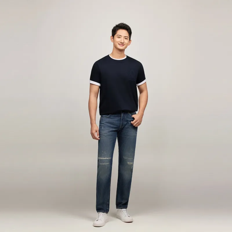 Tommy Hilfiger T Shirt Men's Navy Blue-4