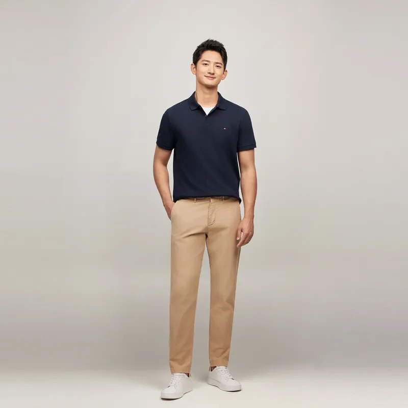 Tommy Hilfiger Polo Shirt Men's Navy Blue-4