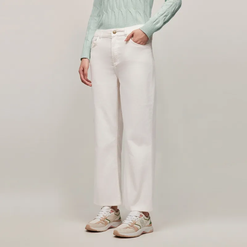 Tommy Hilfiger Casual Pants Women's Ecru-2
