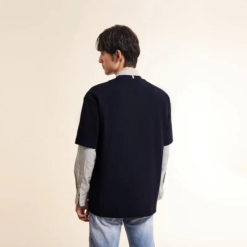 Tommy Hilfiger T Shirts Men Navy Blue DW5-3