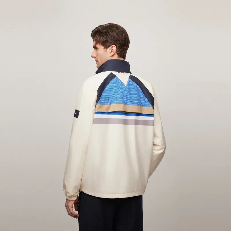 Tommy Hilfiger Jacket Men's Ecru Patchwork-3