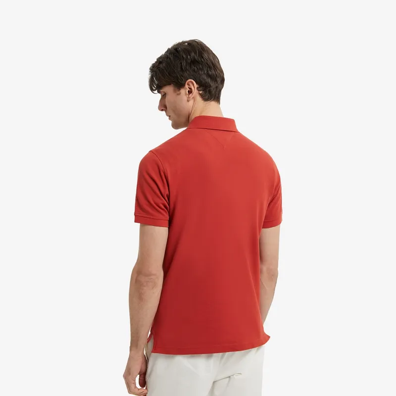 Tommy Hilfiger Logo embroidered Cotton Polo Shirt-8