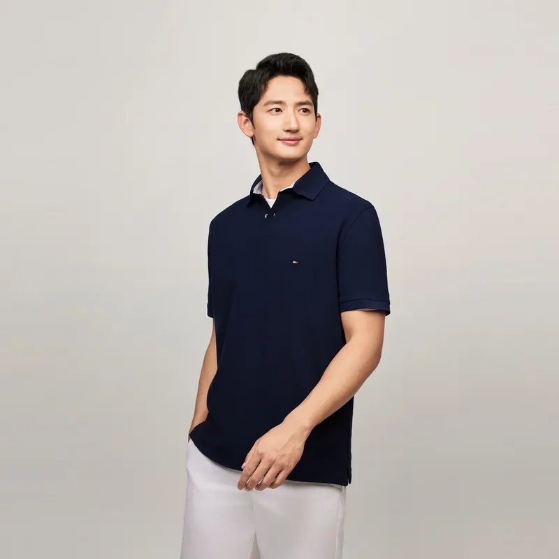 Tommy Hilfiger Logo patch Polo Shirt-17