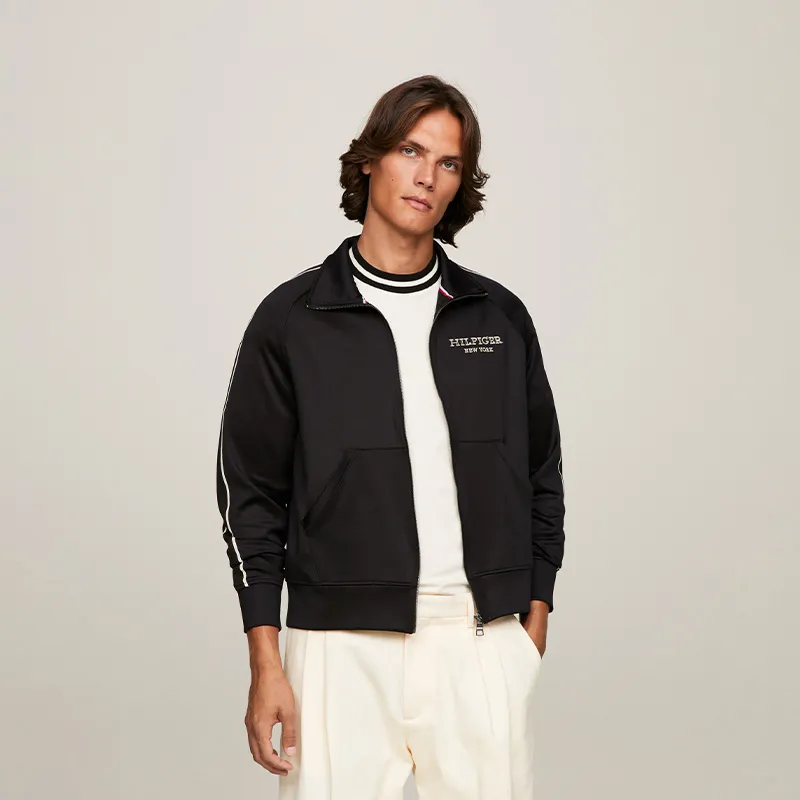 Tommy Hilfiger Cardigan Sweatshirt Men's Black-2