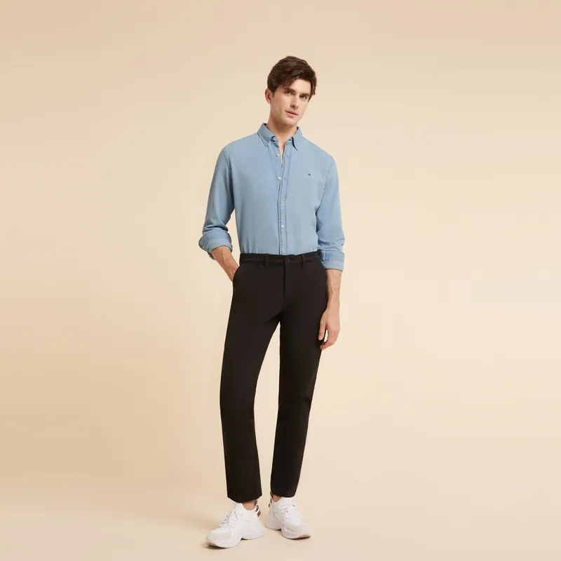 Tommy Hilfiger Shirt Men's Denim Blue-4