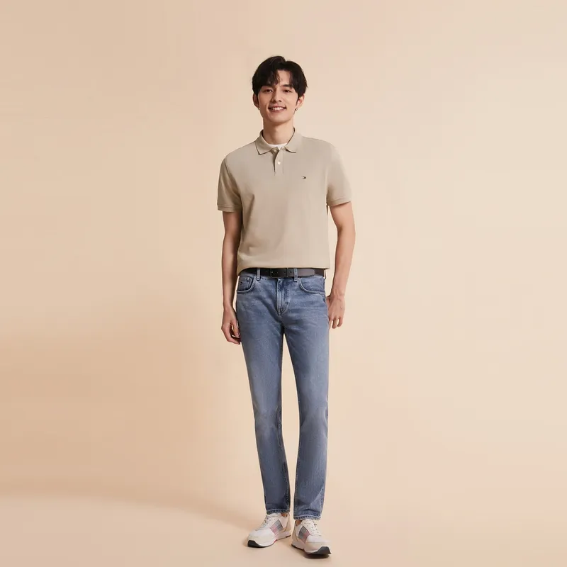 Tommy Hilfiger Polo Shirt Men's Khaki-4