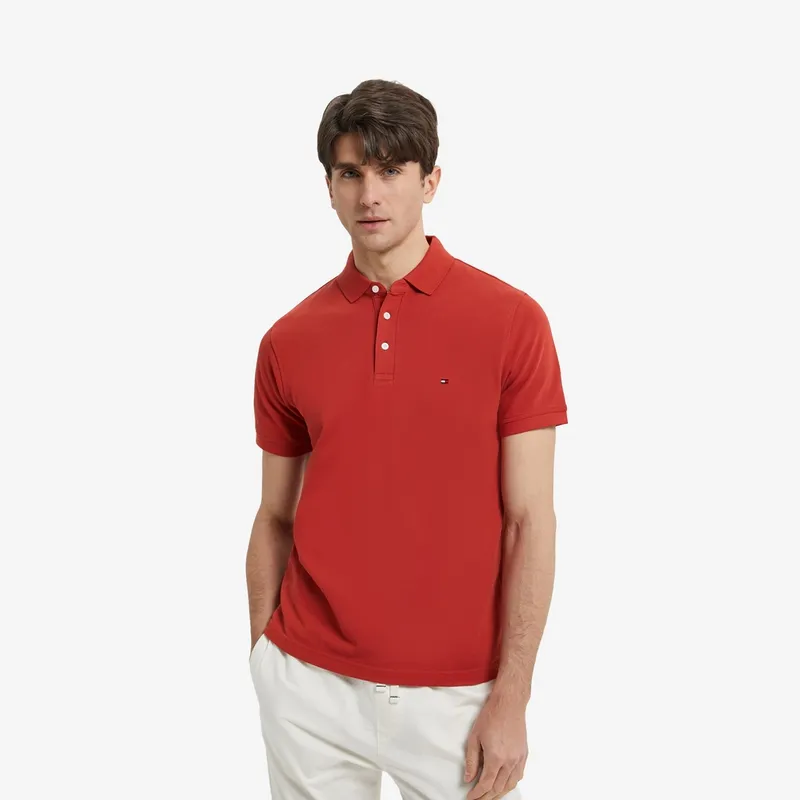 Tommy Hilfiger Logo embroidered Cotton Polo Shirt-7