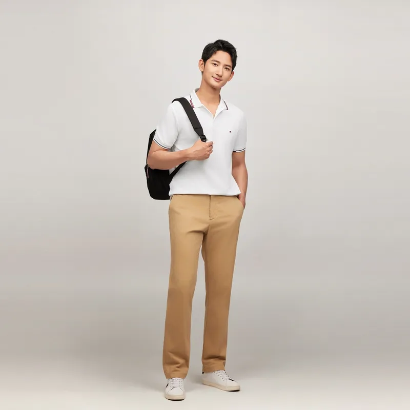 Tommy Hilfiger Polo Shirt Men's White-4