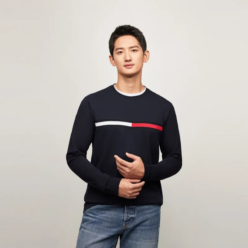 Tommy Hilfiger T Shirt Men's Navy Blue-2