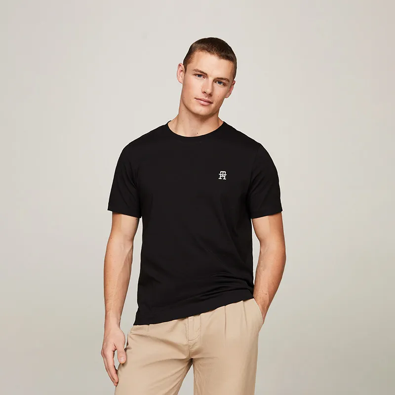 Tommy Hilfiger Th Monogram embroidered T shirt-2