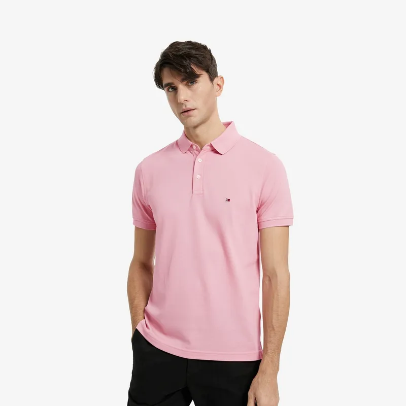 Tommy Hilfiger Logo embroidered Cotton Polo Shirt-41