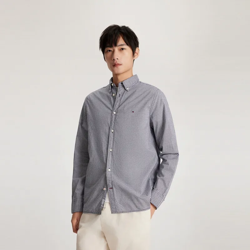 Tommy Hilfiger Shirt Men's Blue Plaid-2