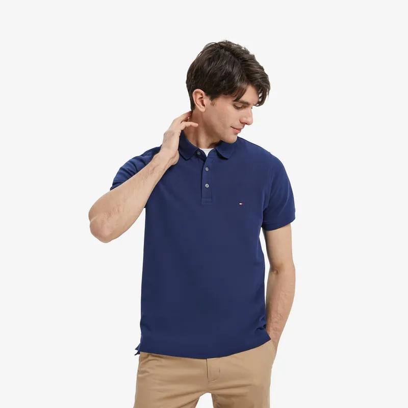 Tommy Hilfiger 1985 Series Polo Shirt Men's Deep Sea Blue-2