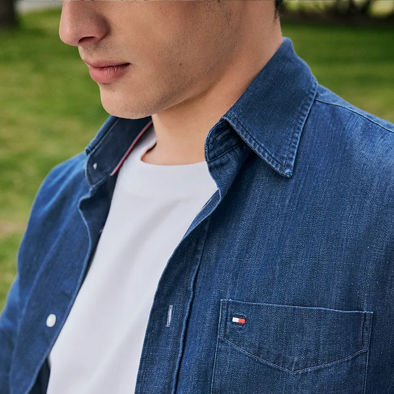 Tommy Hilfiger Denim Jacket Men's Dark Denim Blue-2