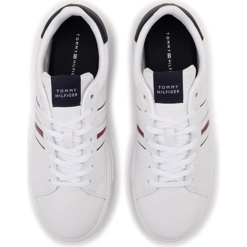 Tommy Hilfiger Leather Logo debossed Sneakers-2