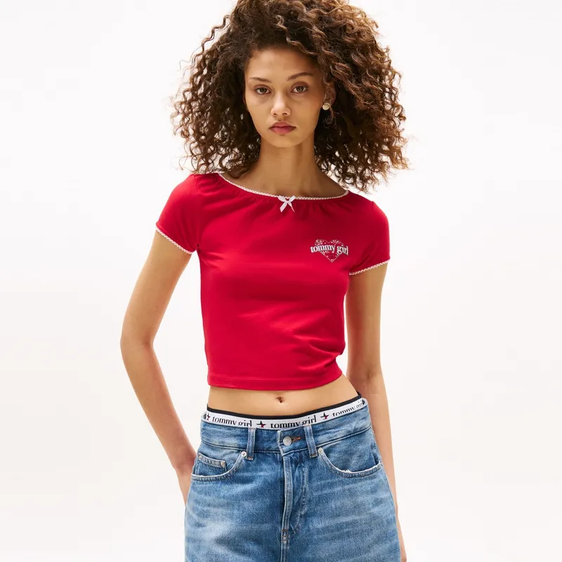 Tommy Hilfiger T Shirt Women's Red-2