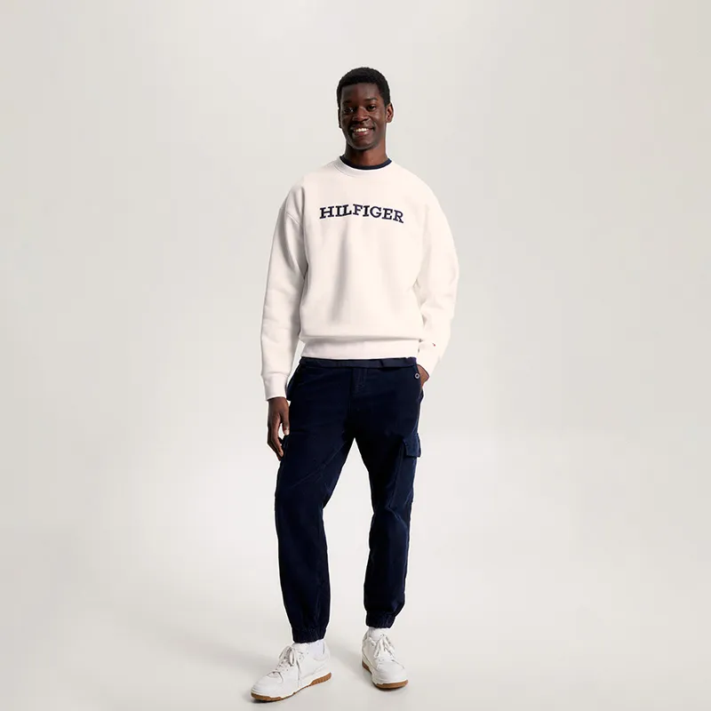 Tommy Hilfiger Logo-print Cotton-blend Sweatshirt-3
