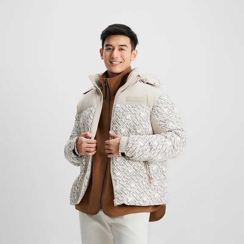 Tommy Hilfiger Puffy Down Jacket Men's Beige-2