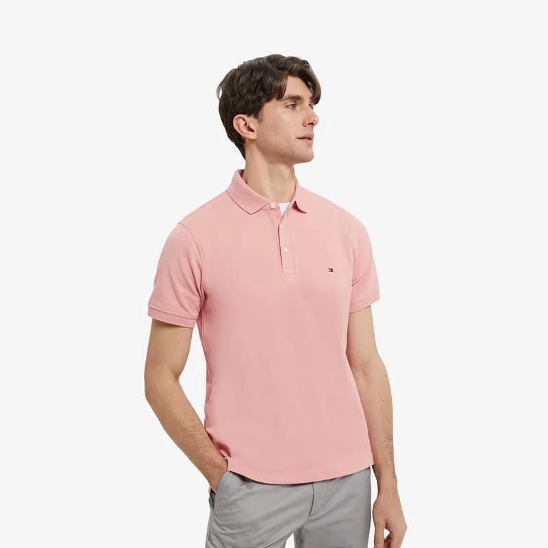 Tommy Hilfiger 1985 Series Polo Shirt Men's Rose Pink-5