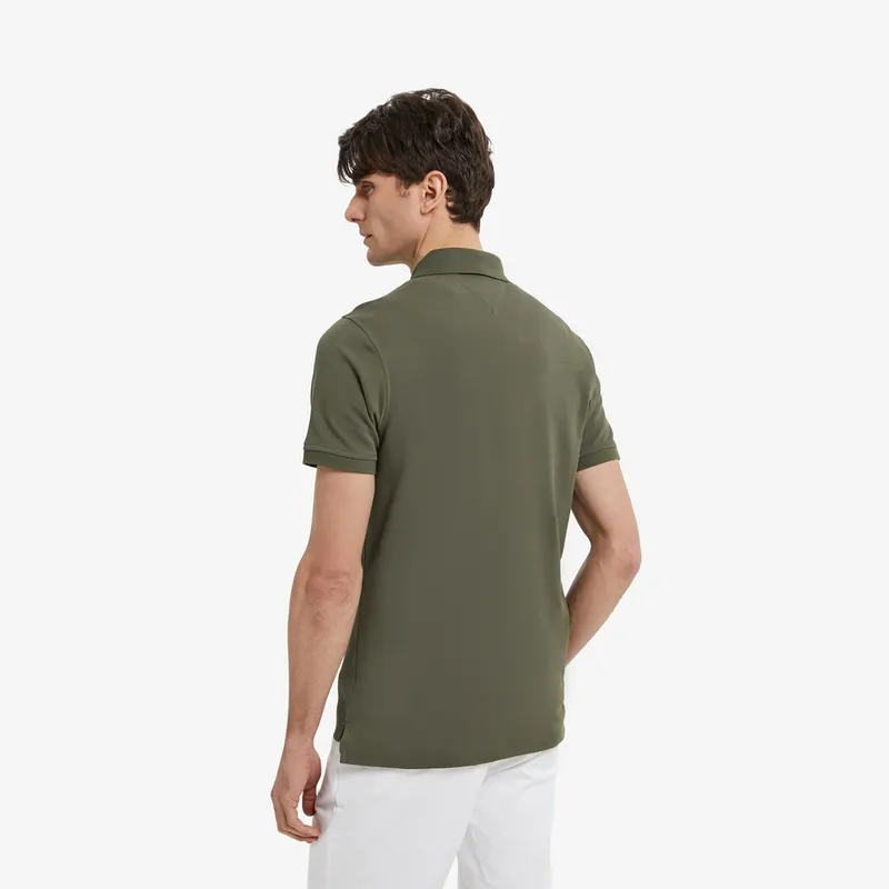 Tommy Hilfiger 1985 Series Polo Shirt Men's Rock Pine Green-3