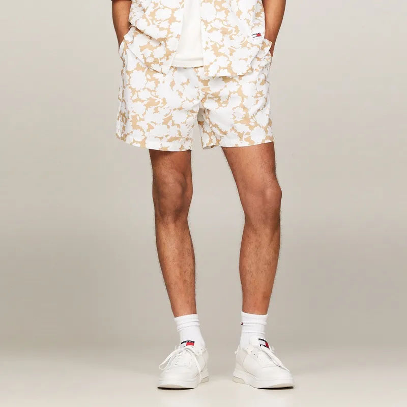 Tommy Hilfiger Casual Shorts Men's White Khaki Print-2