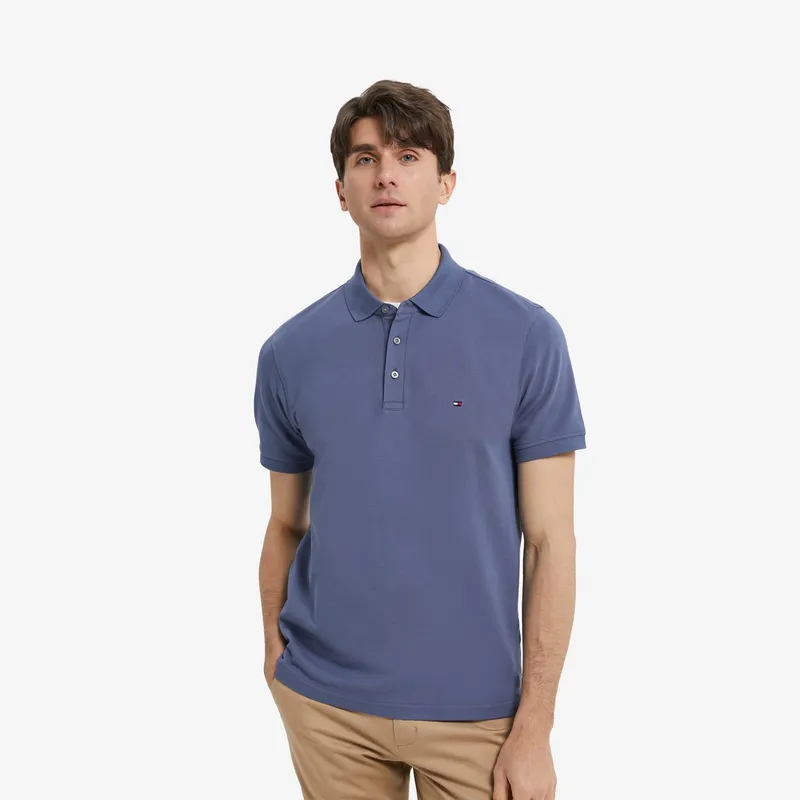 Tommy Hilfiger Logo embroidered Cotton Polo Shirt-2
