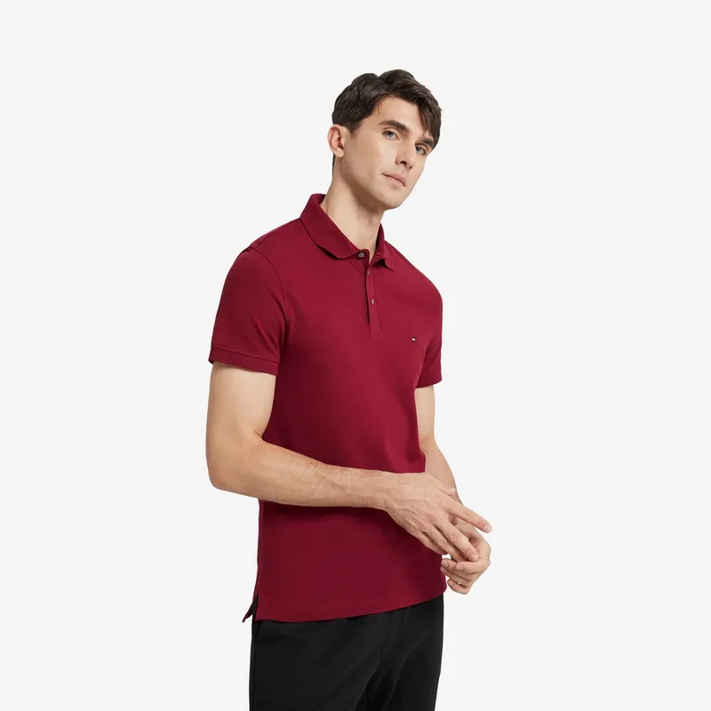 Tommy Hilfiger Logo embroidered Cotton Polo Shirt-28