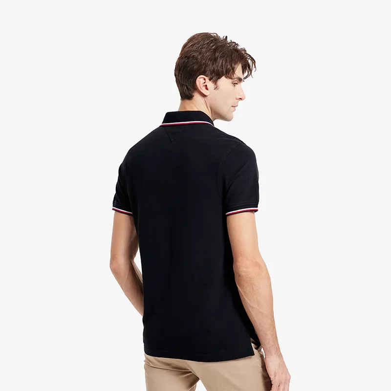 Tommy Hilfiger Stripe detail Polo Shirt-3
