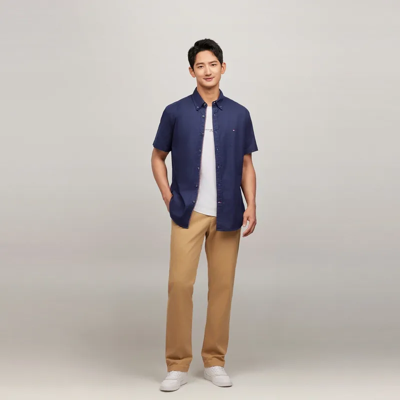 Tommy Hilfiger Shirt Men's Navy Blue-4