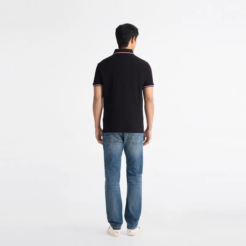 Tommy Hilfiger Polo Shirt Men's Obsidian Black Color-2