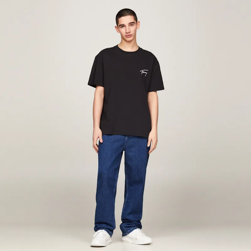 Tommy Hilfiger Logo embroidered T shirt-19