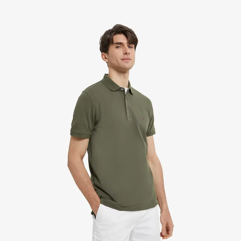 Tommy Hilfiger 1985 Series Polo Shirt Men's Rock Pine Green-5