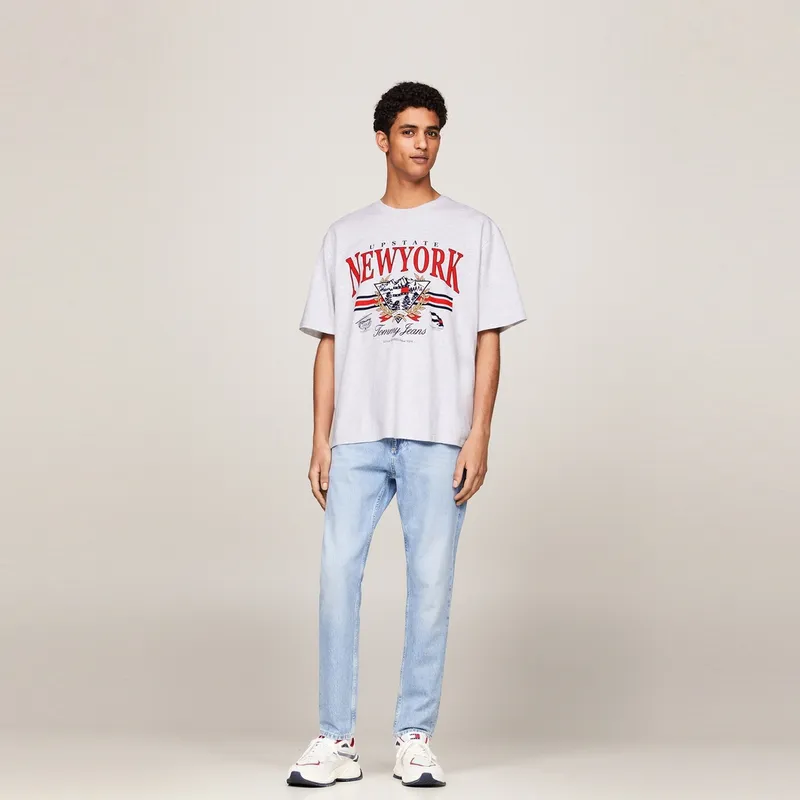 Tommy Hilfiger T Shirt Men's Light Gray-4