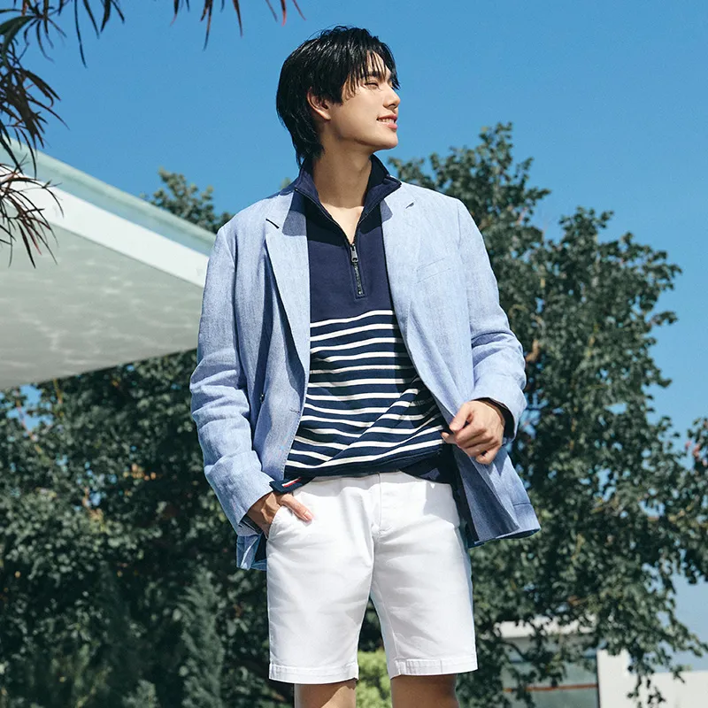 Tommy Hilfiger Sweatshirt Men's Navy Blue White Stripes-4