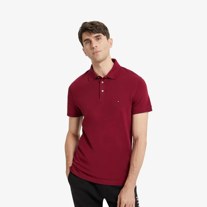 Tommy Hilfiger Logo embroidered Cotton Polo Shirt-26