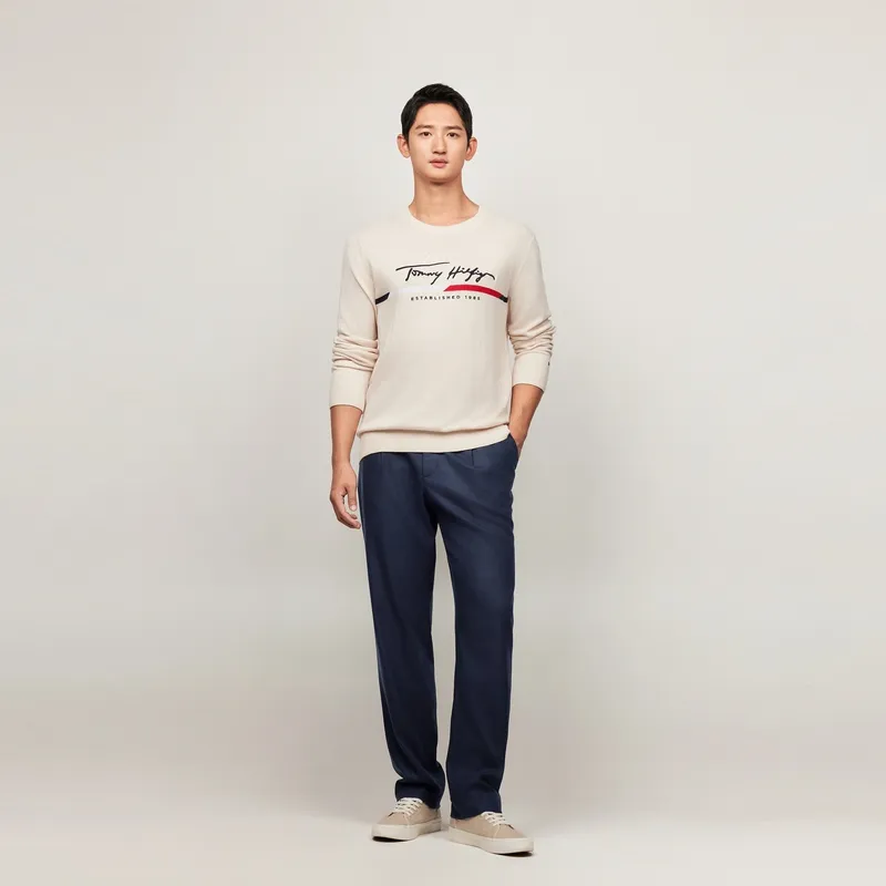 Tommy Hilfiger Casual Pants Men's Navy Blue-4