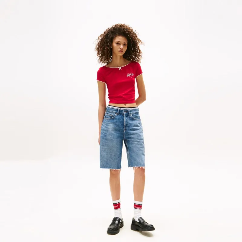 Tommy Hilfiger T Shirt Women's Red-4