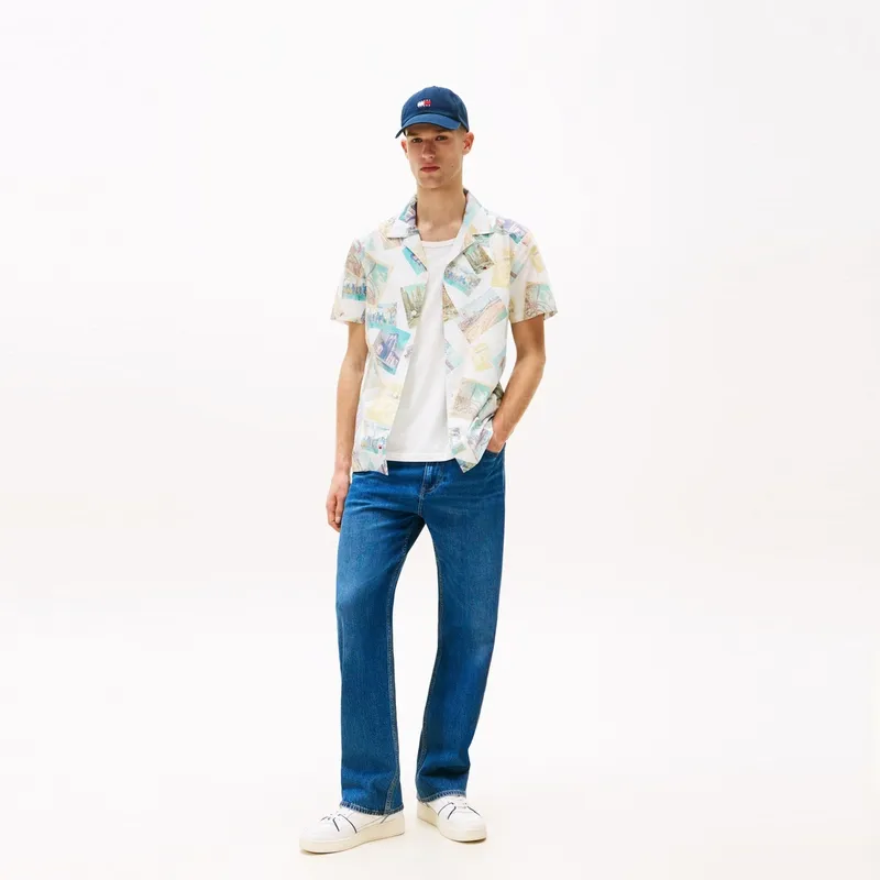 Tommy Hilfiger Shirts Men White Print YBL-4