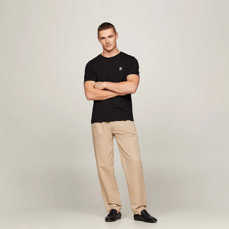 Tommy Hilfiger Th Monogram embroidered T shirt-4