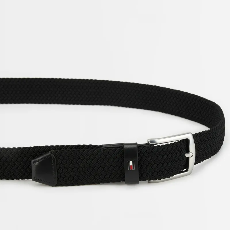 Tommy Hilfiger Polyester Belt Men's Black 3.5cm-1