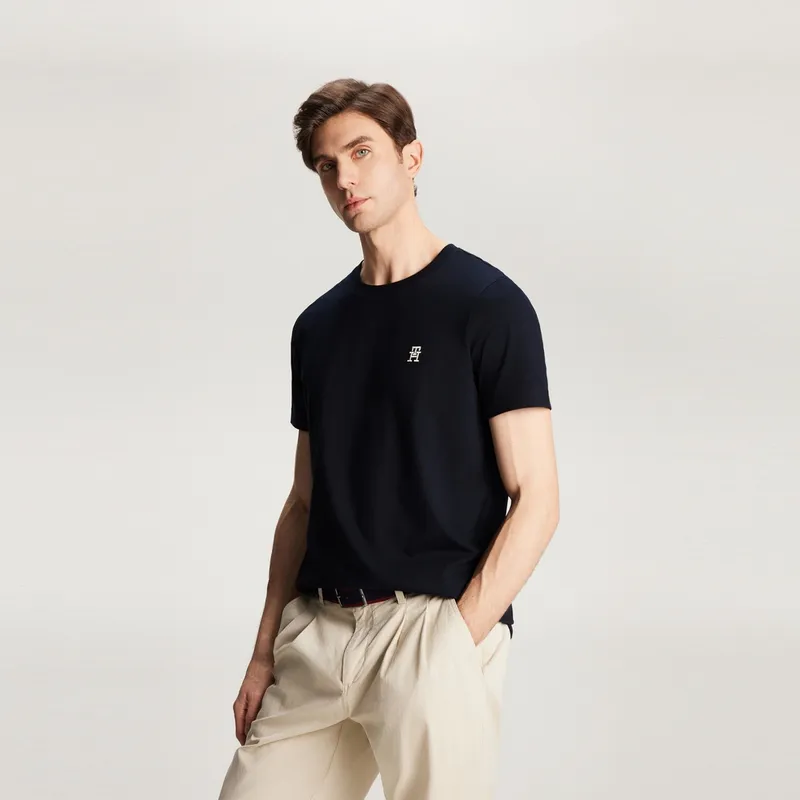 Tommy Hilfiger Th Monogram embroidered T shirt-7