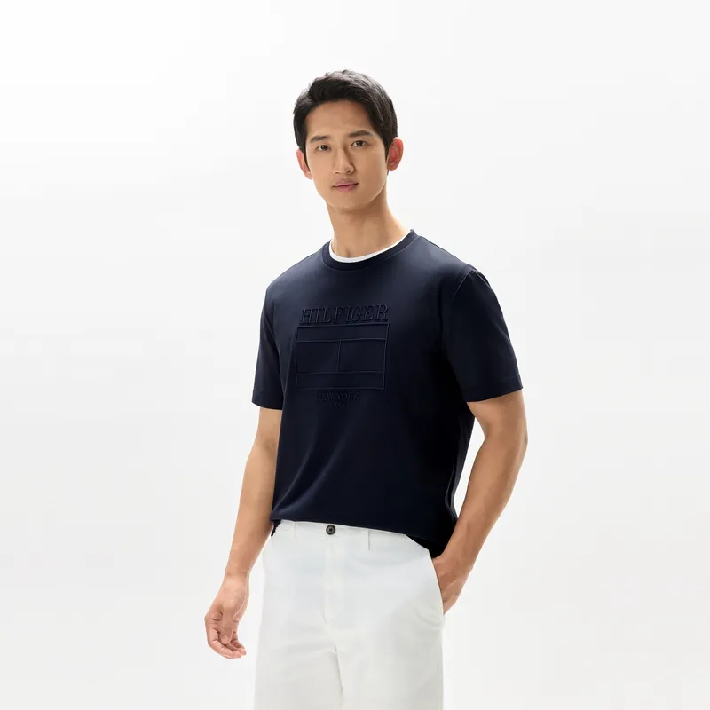 Tommy Hilfiger T Shirt Men's Navy Blue-2