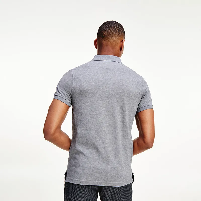 Tommy Hilfiger Logo embroidered Cotton Polo Shirt-13