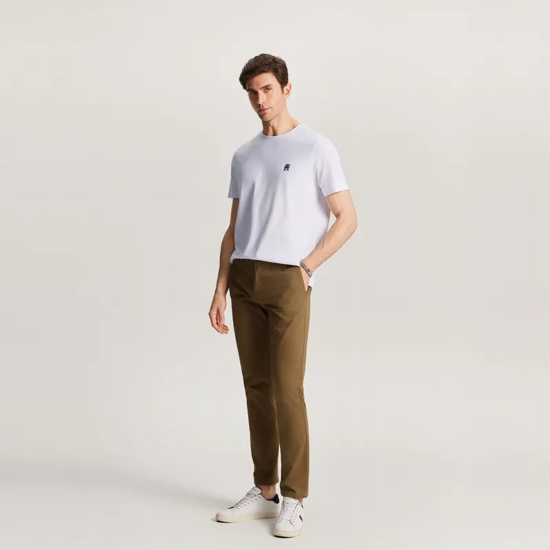 Tommy Hilfiger Th Monogram embroidered T shirt-15