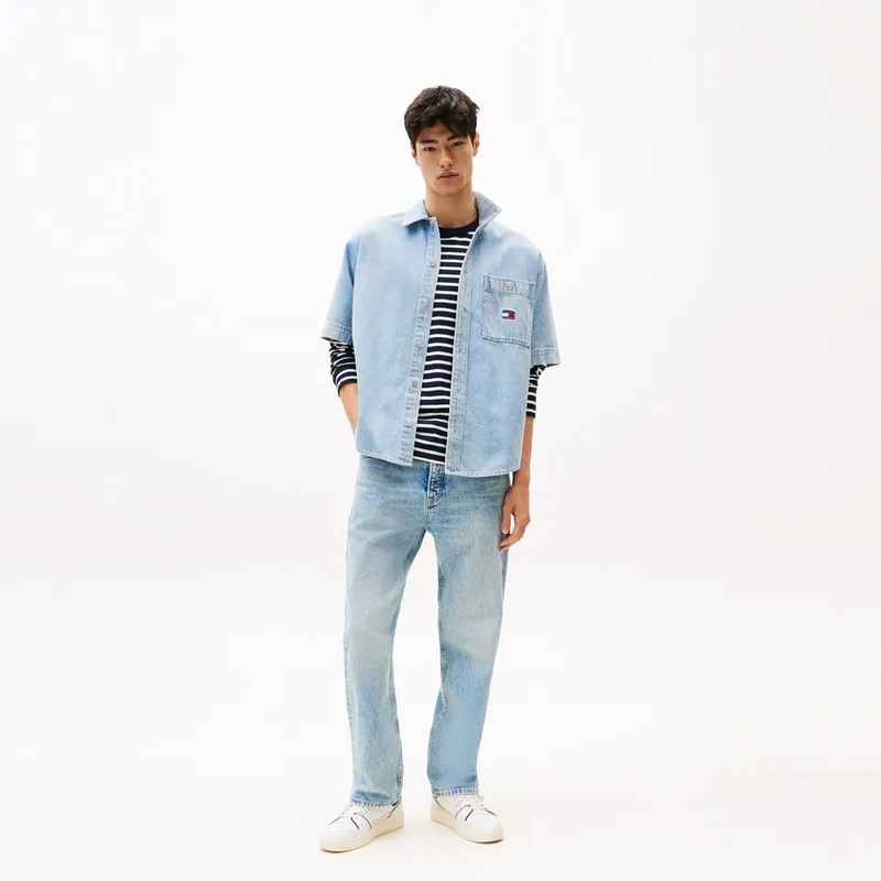 Tommy Hilfiger Shirts Men Denim Blue 1AB-4