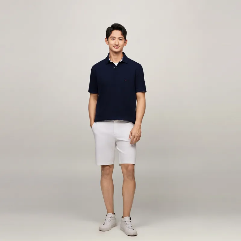Tommy Hilfiger Logo patch Polo Shirt-19