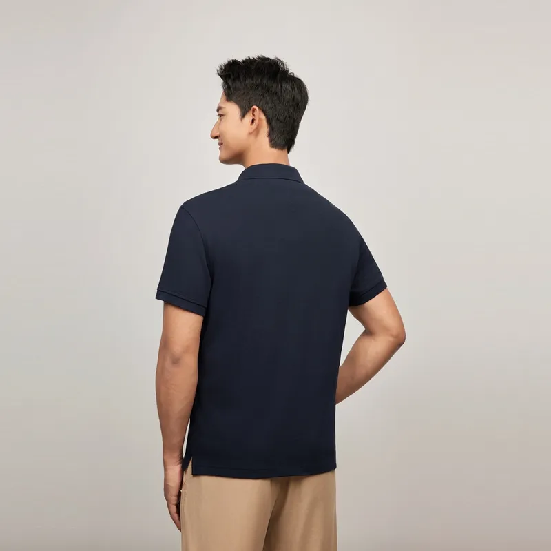 Tommy Hilfiger Polo Shirt Men's Navy Blue-3