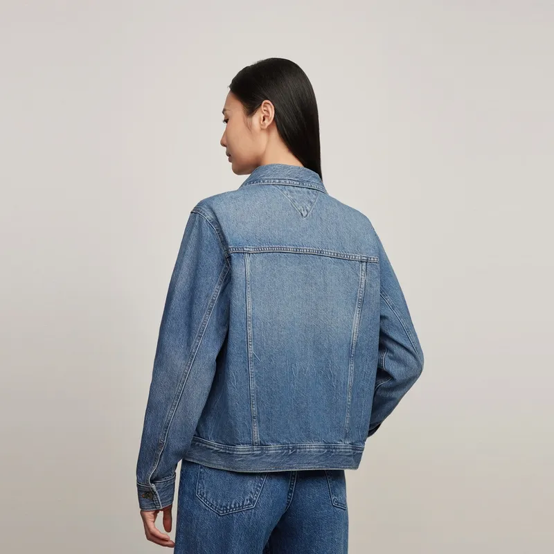Tommy Hilfiger Denim Jacket Women's Denim Blue-2