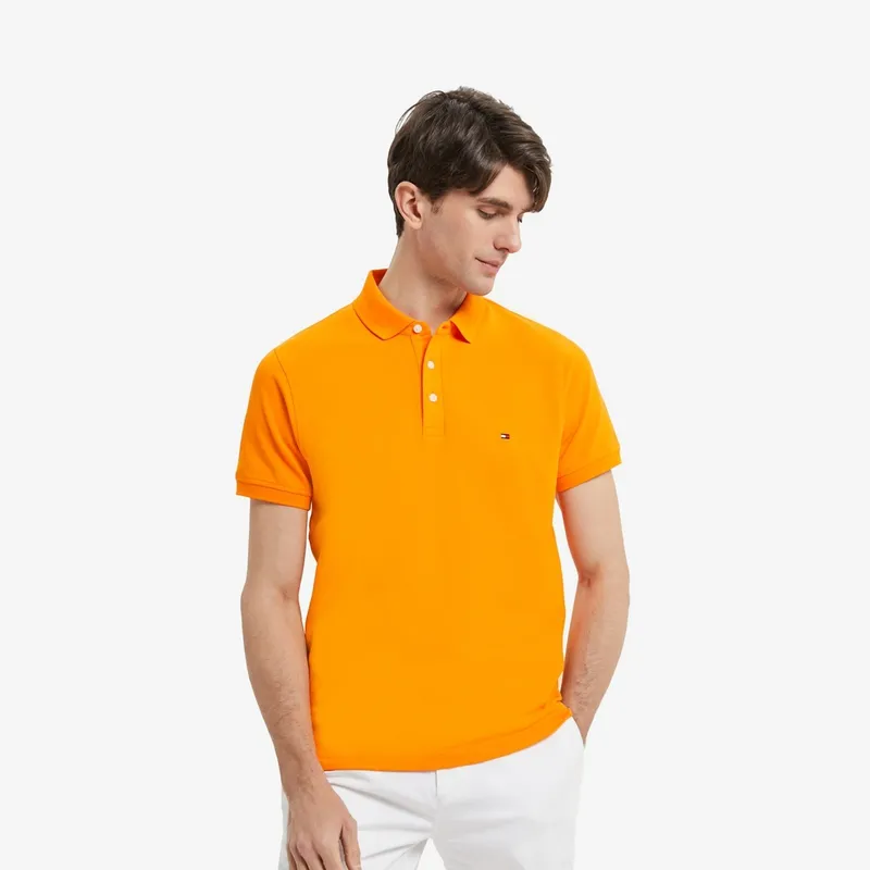 Tommy Hilfiger 1985 Series Polo Shirt Men's Sun Orange-2
