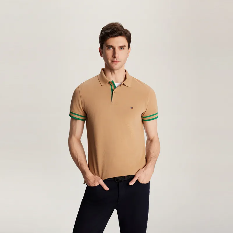 Tommy Hilfiger Polo Shirt Men's Khaki-2
